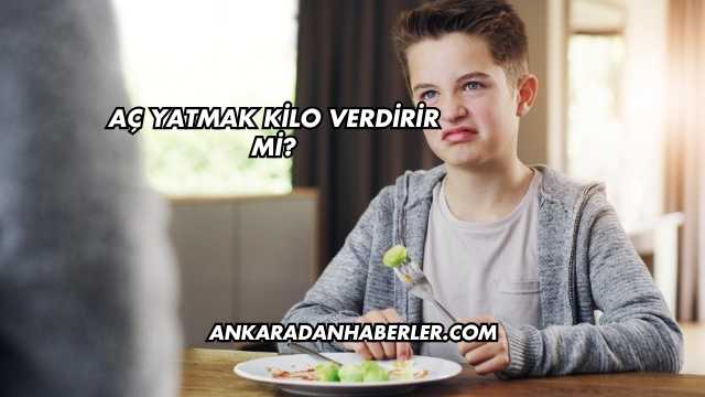 Aç Yatmak Kilo Verdirir mi?